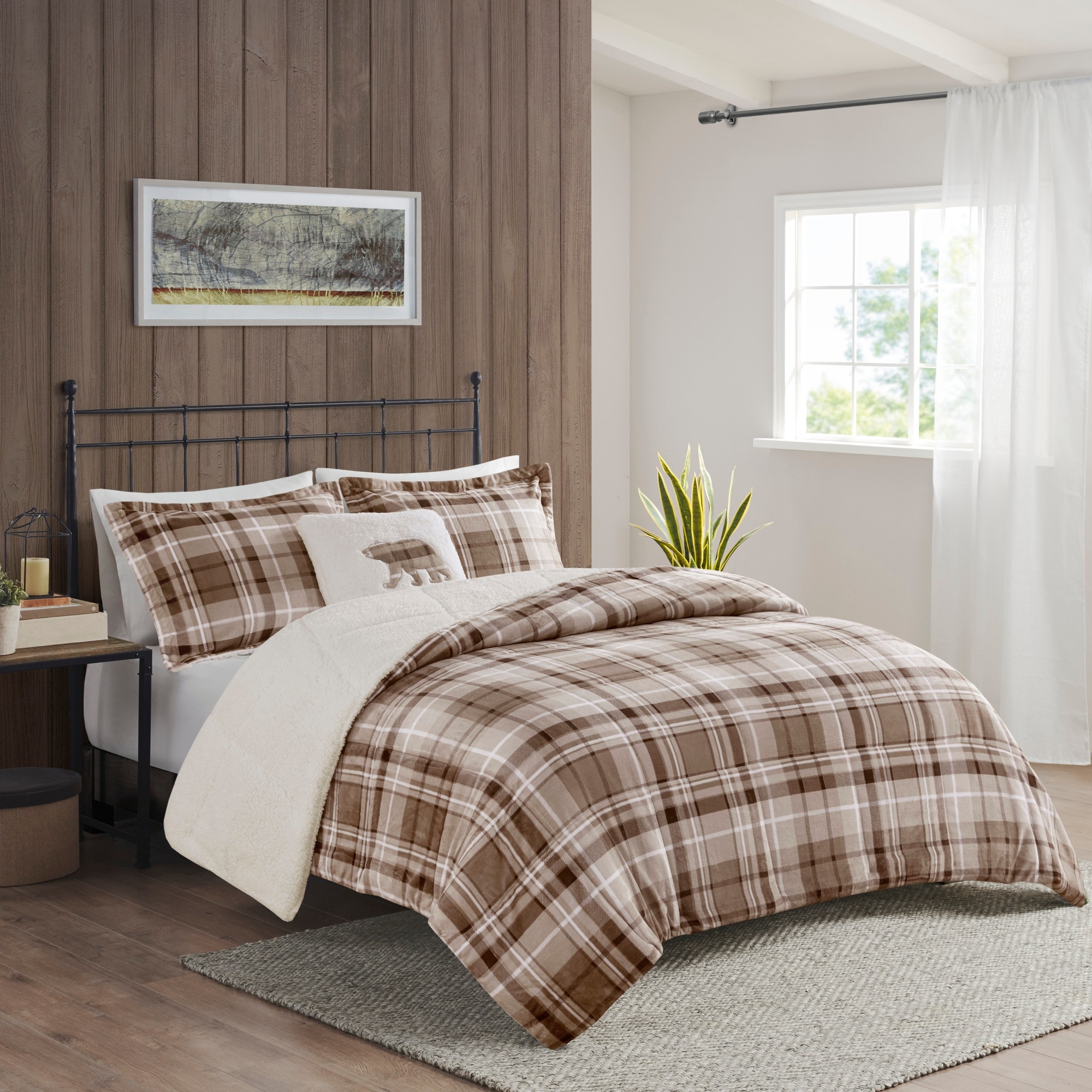 Woolrich alton plush to sherpa down alternative comforter set sale