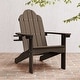 preview thumbnail 52 of 55, Patio HDPS Adirondack Chair Plastic Weather Resistant Outdoor Chairs Set of 4 - 30 in.W x 35 in.D x 36.5 in.H