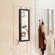 preview thumbnail 4 of 10, Costway Wall Mount Mirrored Jewelry Cabinet Organizer LED Lights