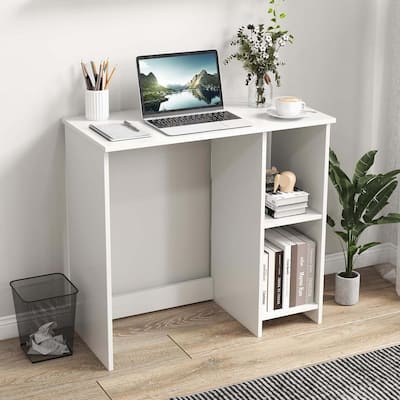 31.5" Home Office Computer Desk Study Writing Desk w/ Shelves