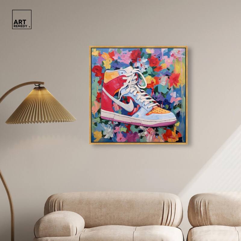 Whimsical Sneaker Canvas by Art Remedy