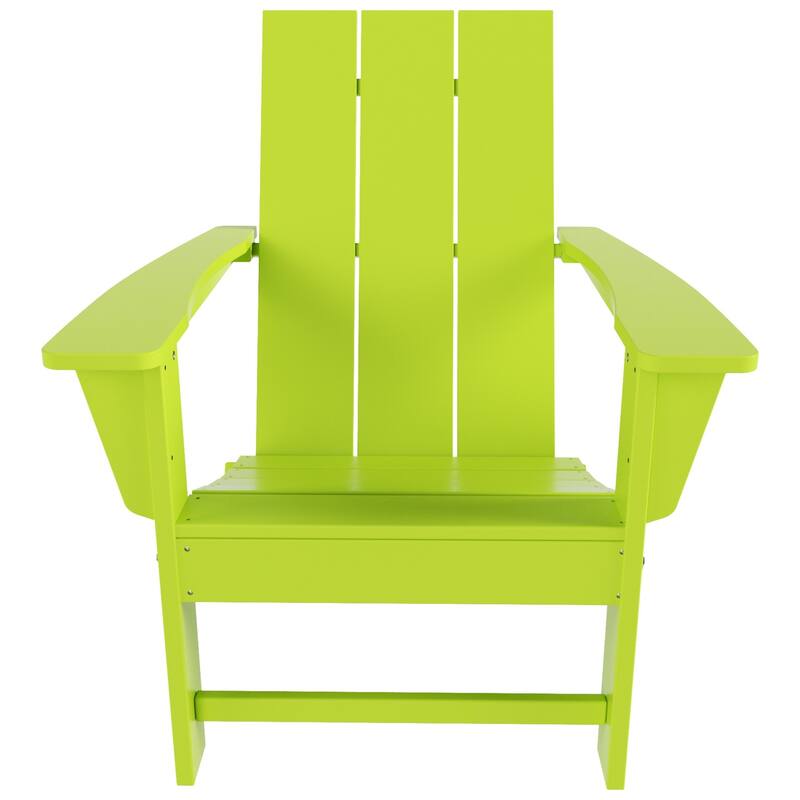 Shoreside Modern Eco-Friendly All Weather Commercial-Residential Folding Adirondack Chair