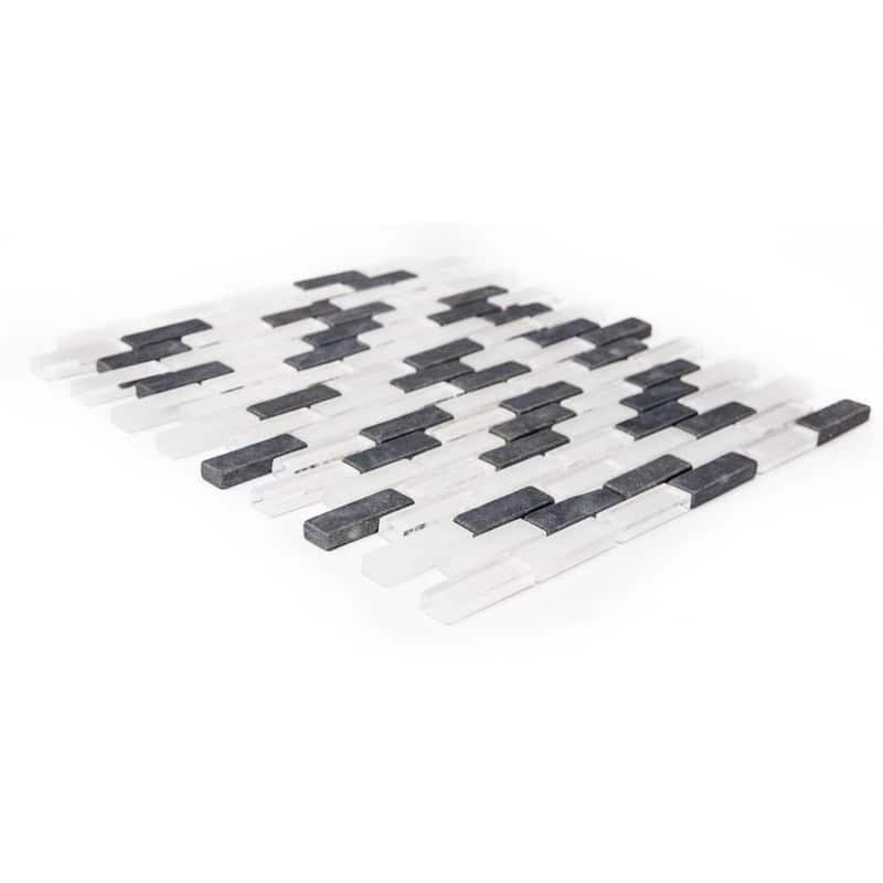 Victory Brick 1x3 Glass Linear Mosaic Tile - Wall, Backsplash