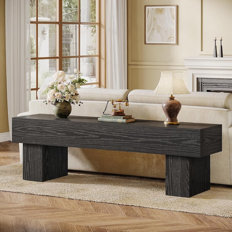 63" TV Stand, Low TV Console Table for 55/60/65 Inches