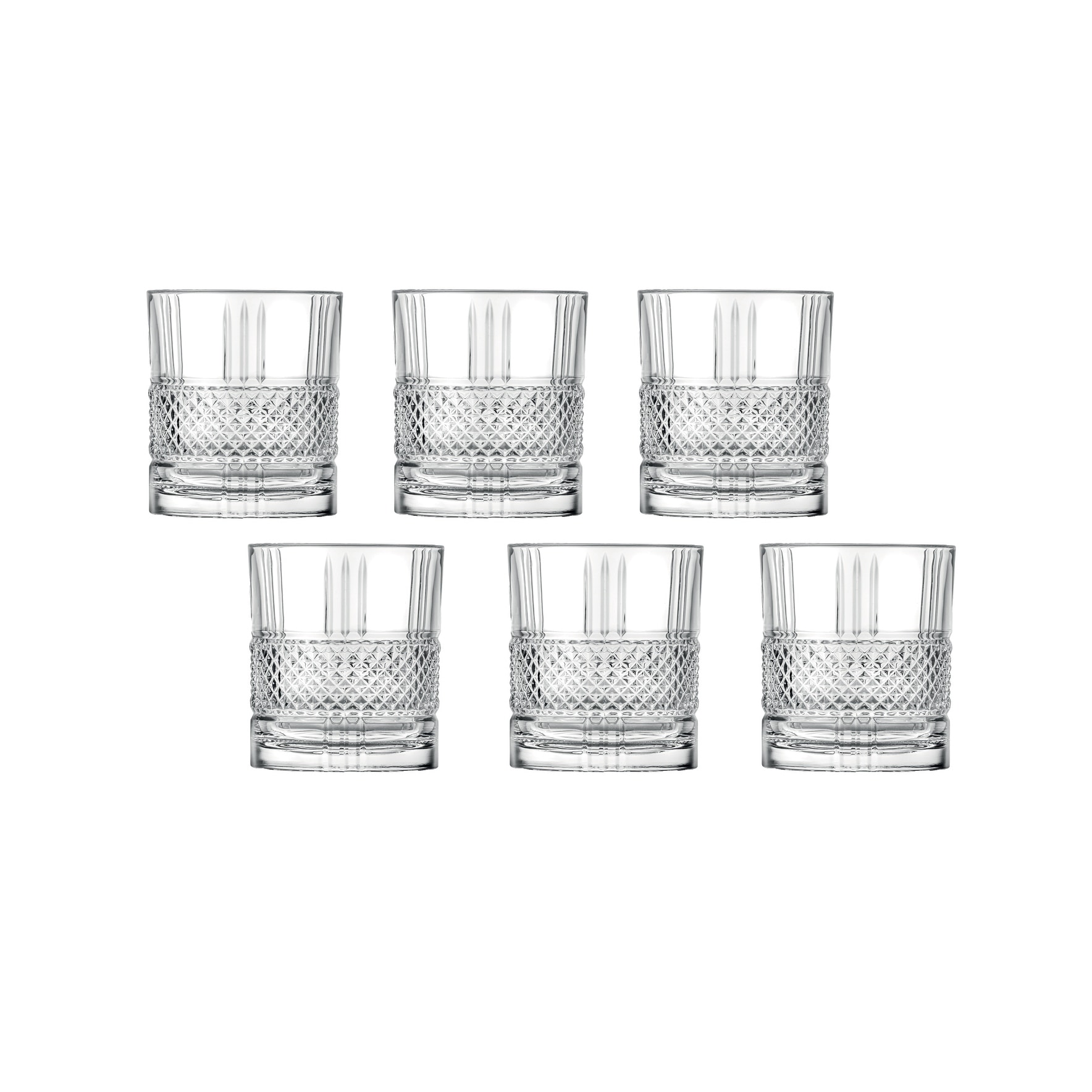 Brilliant Collection Double Old Fashion Set of 6 By Lorren Home Trends