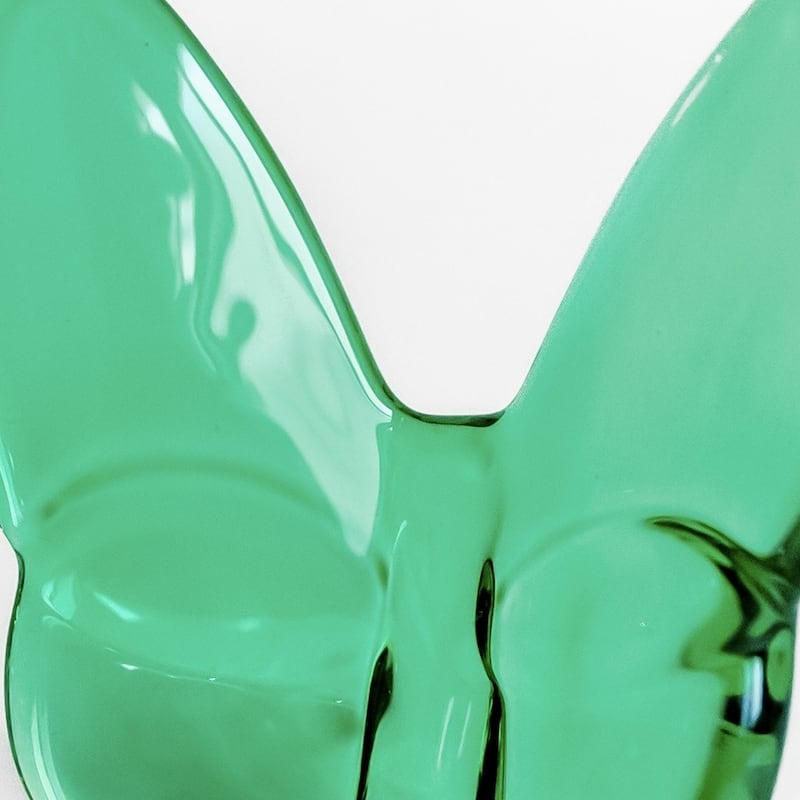 HomeRoots 3" Green Crystal Butterfly Figurine Tabletop Sculpture