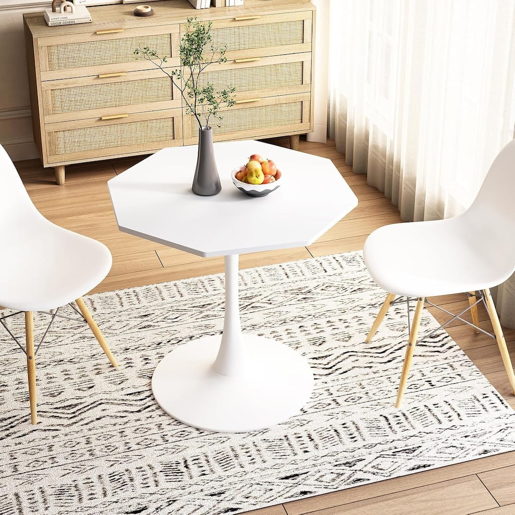 31.5'' Modern Coffee Table Octagonal Wooden Dinner Table ,Modern Octagonal Coffee Table
