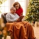 preview thumbnail 17 of 39, Chanasya Cable Knit Throw Blanket With Reversible Sherpa