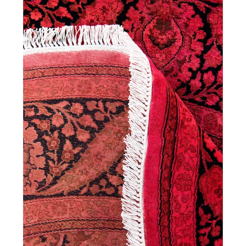 Overdyed One-of-a-Kind Hand-Knotted Area Rug - Pink - 6' 1" x 6' 1"