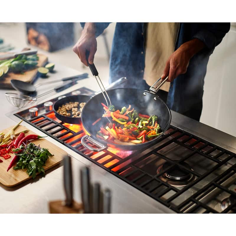 Joseph Joseph Space Ceramic Non-Stick 12.5" Wok with Folding Handle
