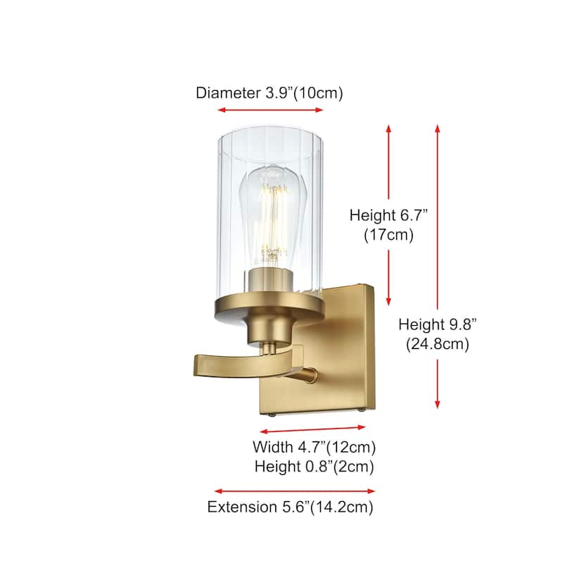 Elegant Lighting LD7316W5 Thane 10" Tall Bathroom Sconce