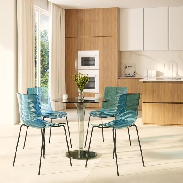ABS Plastic Dining Chair with Stainless-Steel Legs Astor Series by