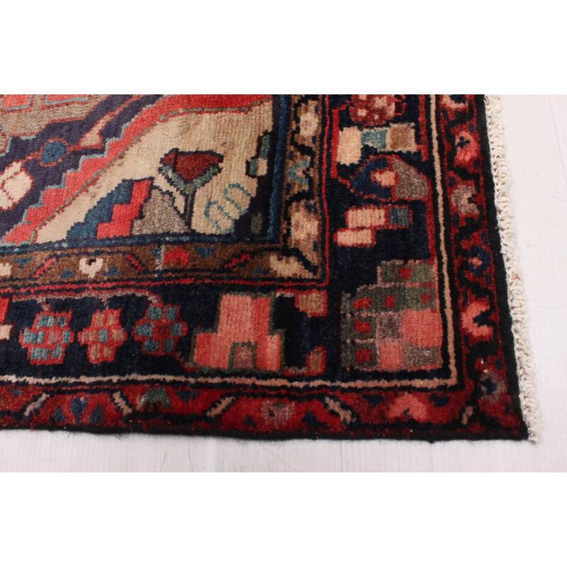 ECARPETGALLERY Hand-knotted Andelz Light Red Wool Rug - 3'7 x 9'6