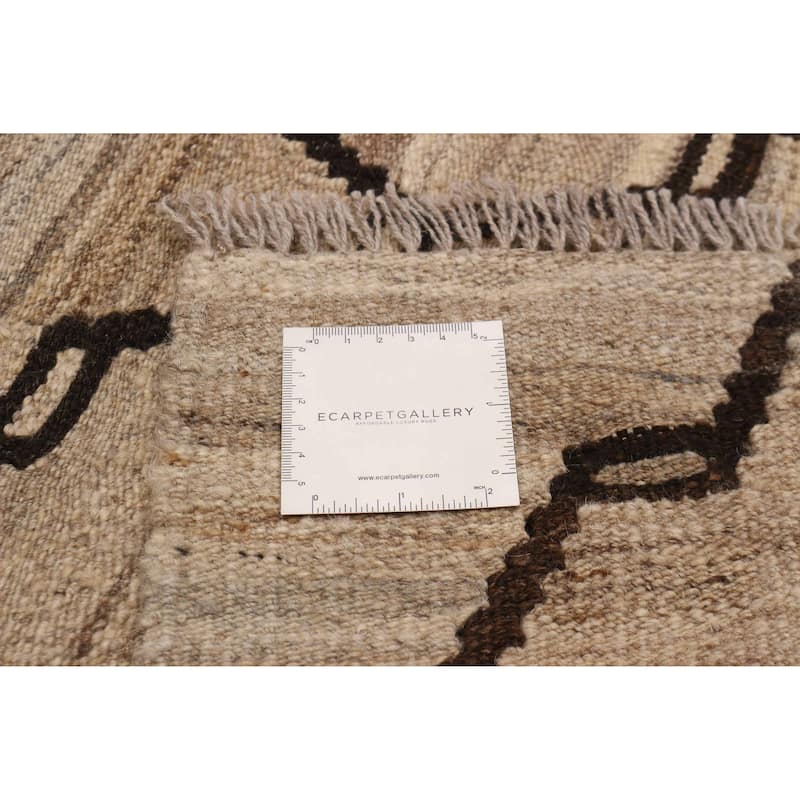 Sivas Khaki Kilim 6'3" x 7'10" - 6'3 x 7'10