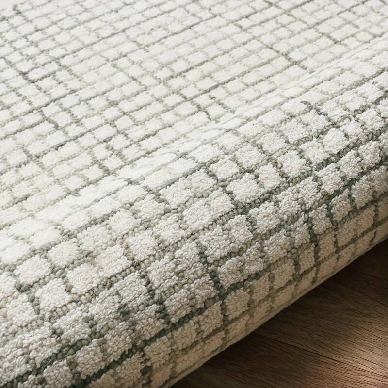 Noah Contemporary Checkered Wool Indoor Area Rug by Sevita