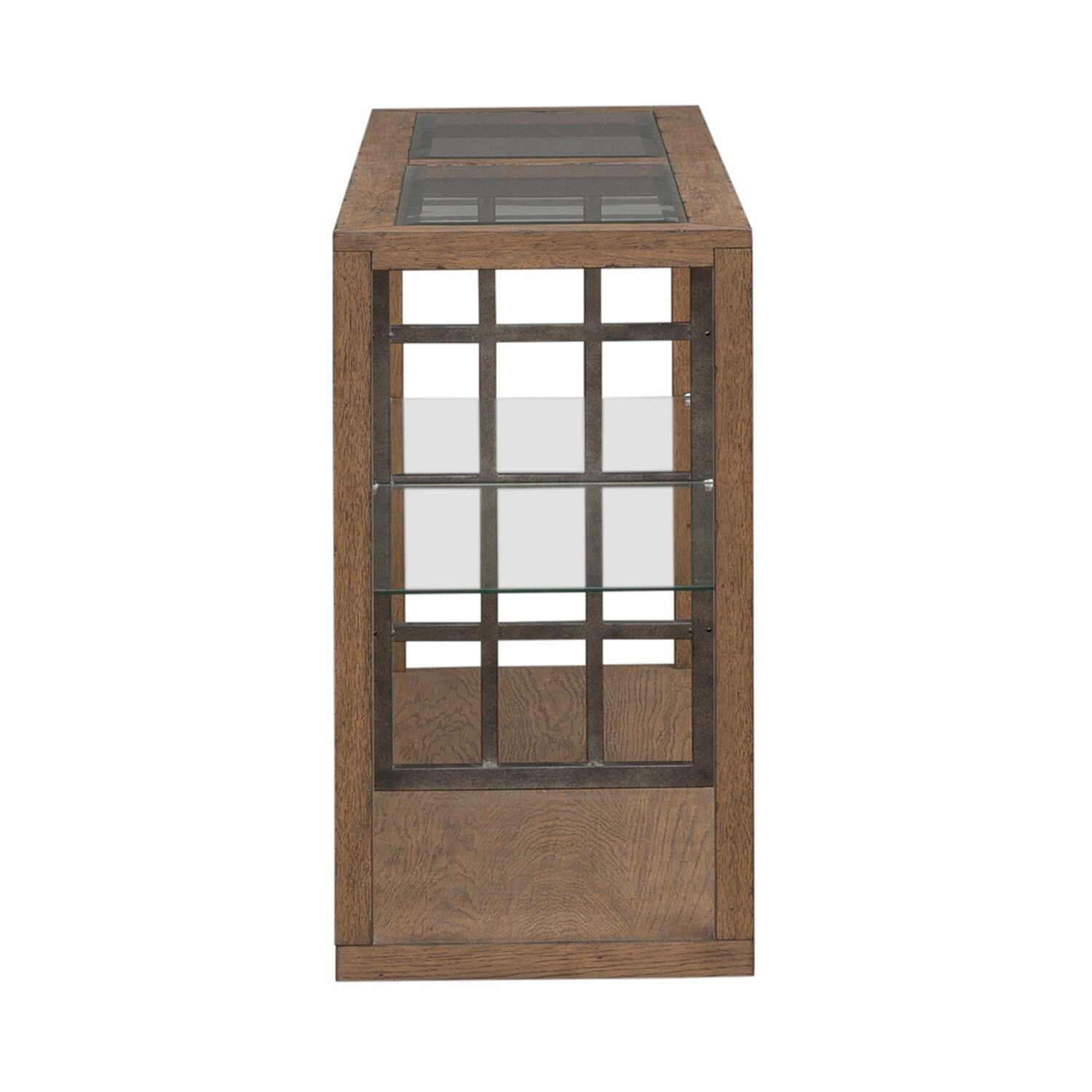 Liberty Furniture Bayhill Trellis - Sofa Table - Brown, image size:1500x1500