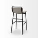 preview thumbnail 6 of 6, Kavalan Beige Fabric Seat with Black Metal Frame Counter Stool
