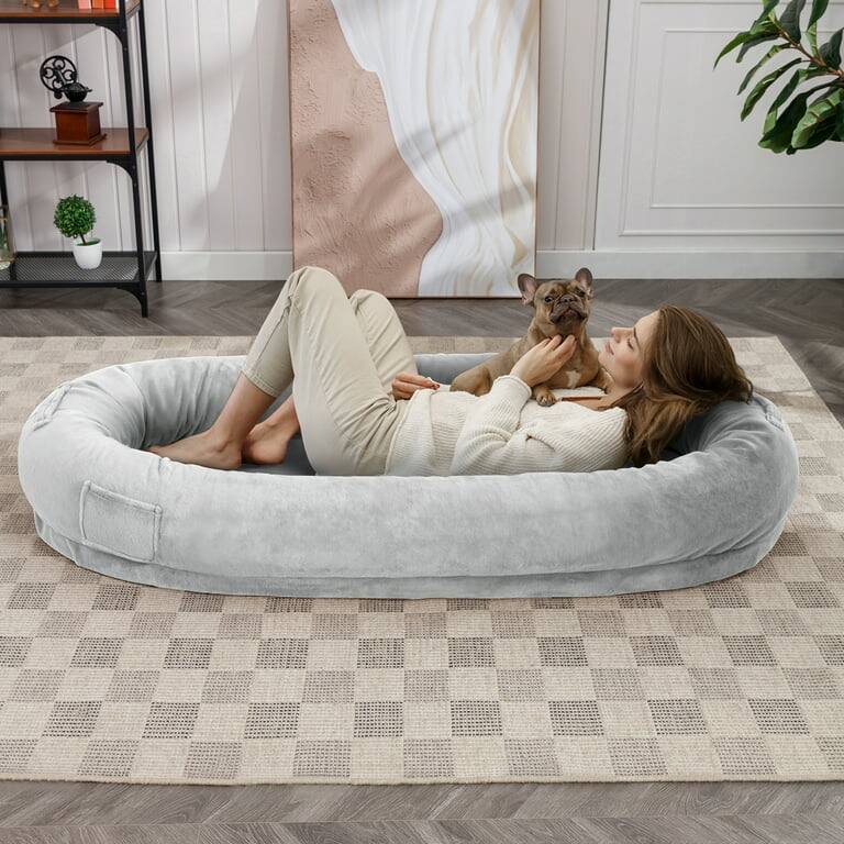 Mixoy Human Dog Bed,Giant Dog Bean Bag,Floor Nap Bed