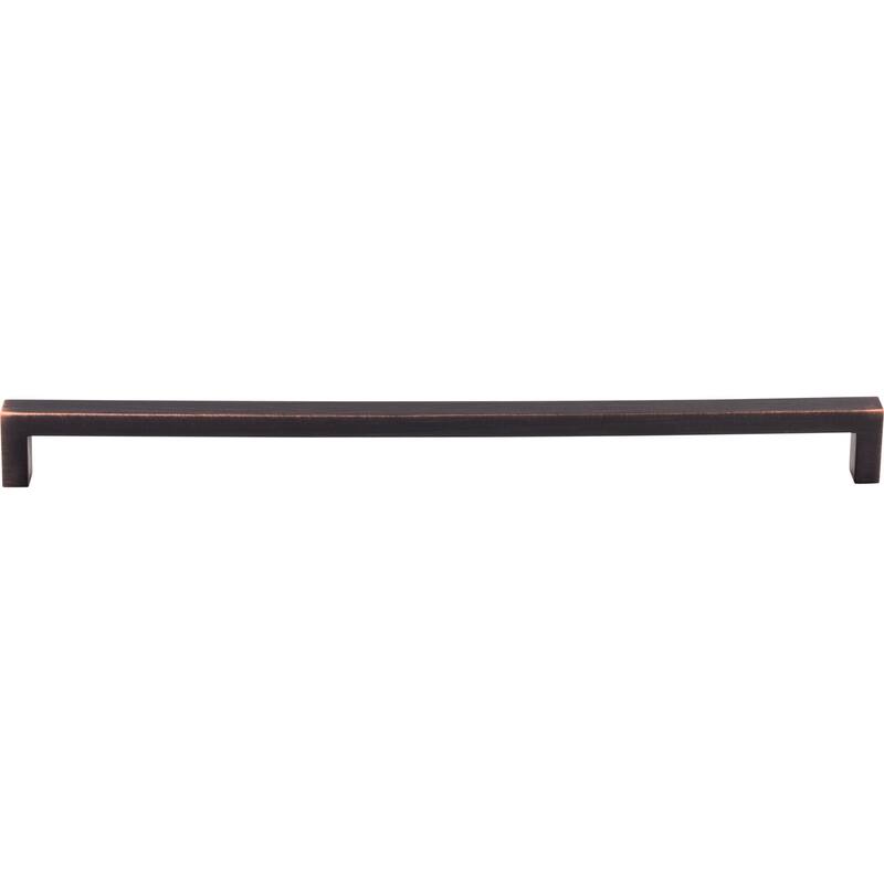 Top Knobs Square 12-5/8 Inch Center to Center Handle Cabinet Pull from - Tuscan Bronze