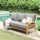 preview thumbnail 34 of 45, Cambridge Casual Lowell 5-piece Teak Wood Outdoor Conversation Set
