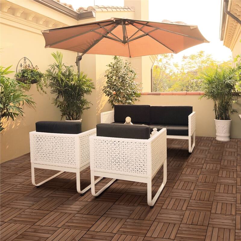 Yaheetech 27pcs 12"x12" Tiles for Patio Garden for Indoor & Outdoor