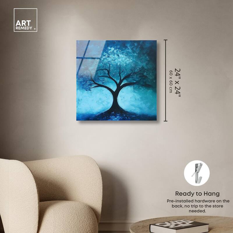 Tree of Opposites III Acrylic by Art Remedy, Ready to Hang