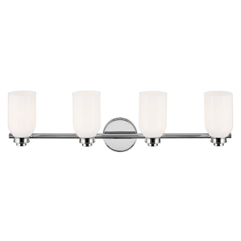 Kichler Lighting Shae 31" 4-Light Vanity Light with White Opal Glass in Chrome