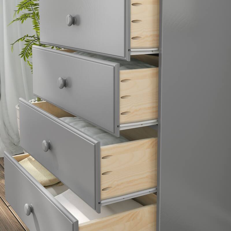 Max and Lily Classic Solid Wood 5-Drawer Dresser