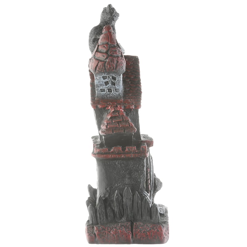 National Tree Company Halloween Haunted House Decoration, LED Lights, 7 Inches - 7 in