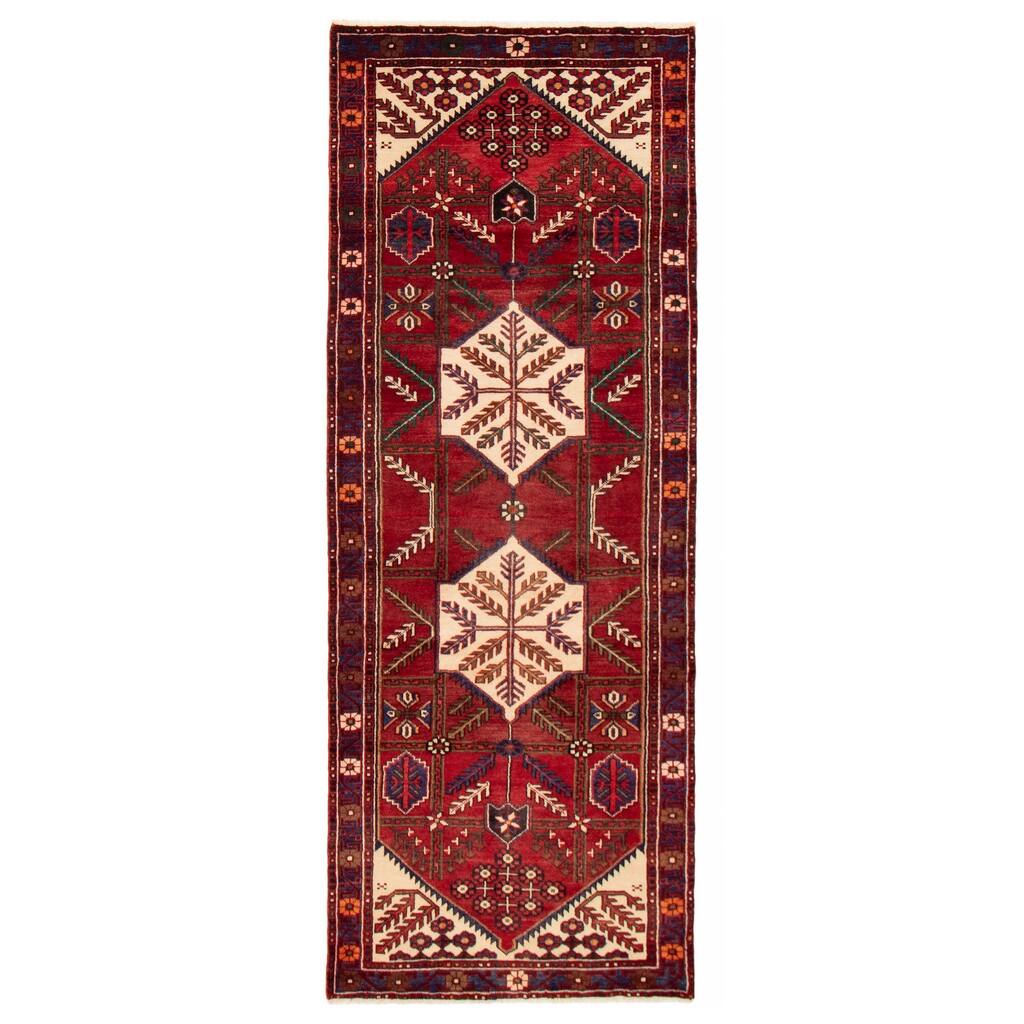 ECARPETGALLERY Hand-knotted Anadol Red Wool Rug - 3'6 x 9'2