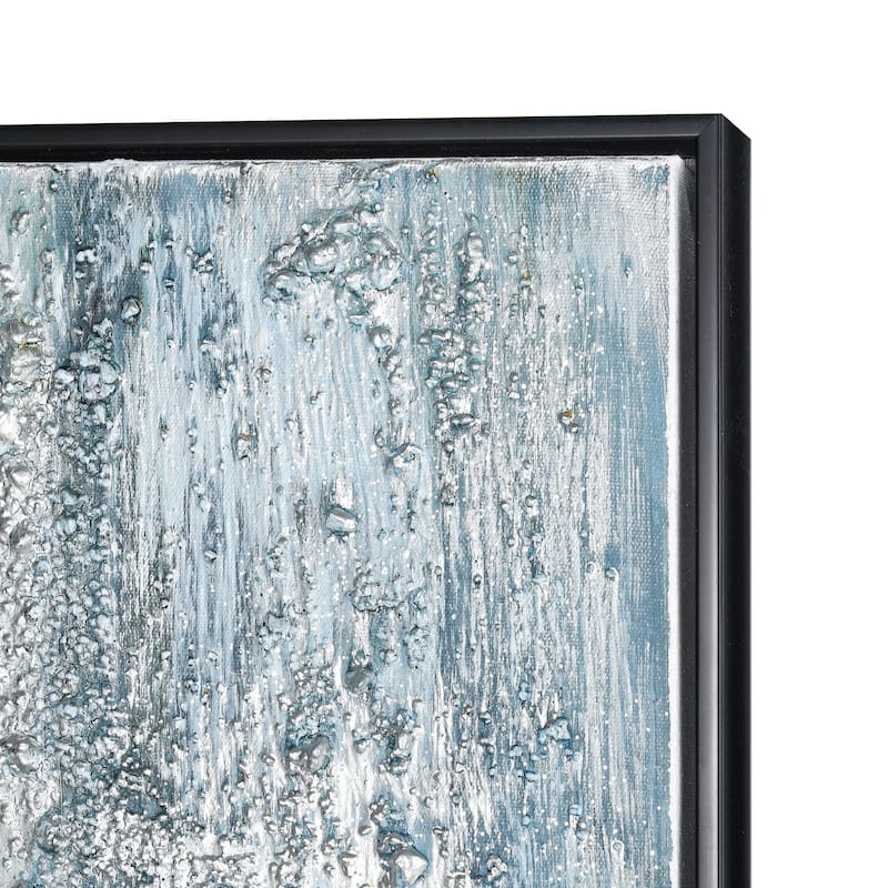 Elk Home Lasting Texture Blue Fabric 20 Inch Wide Wall Art