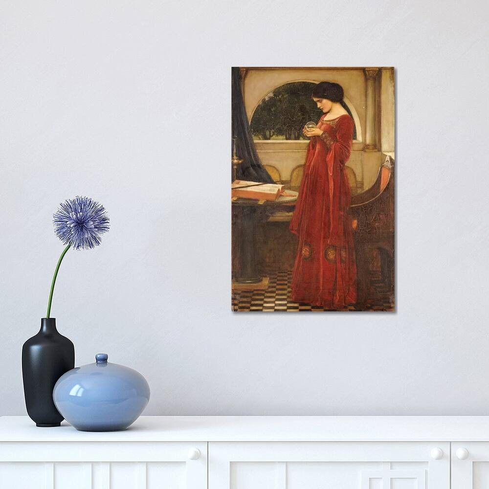 iCanvas "The Crystal Ball, 1902" by John William Waterhouse Canvas Print