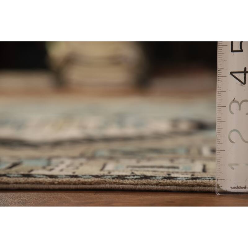 Hand Knotted Oriental 100% Wool Carpet Traditional Medallion Black Kazak Area Rug - 9' 7'' X 8' 2''