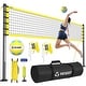 preview thumbnail 1 of 9, Outdoor Portable Volleyball Net Set System - Quick & Easy Setup Adjustable Height Steel Poles