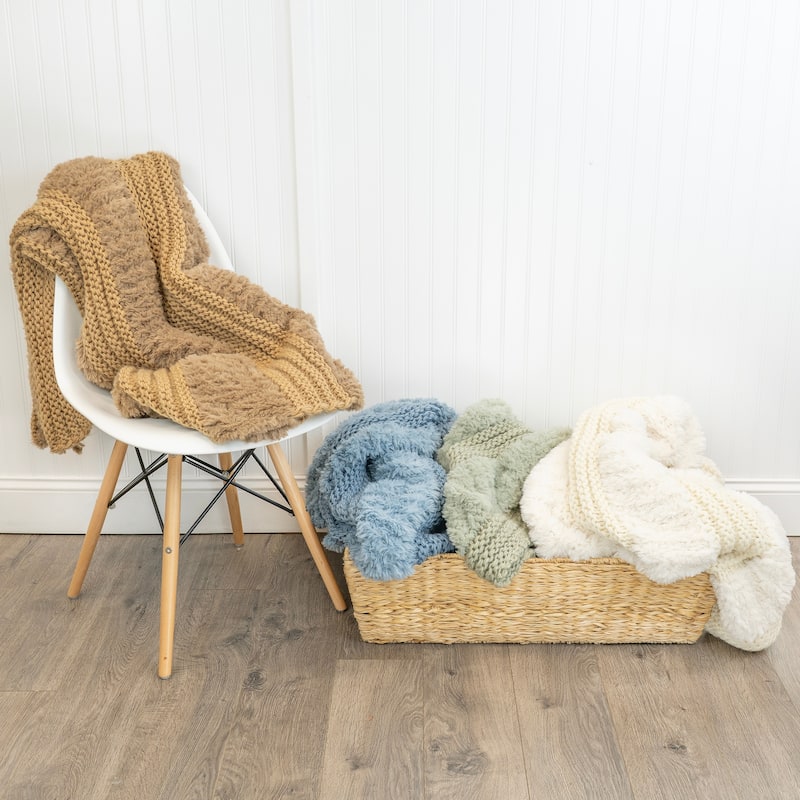 Donna Sharp Plush Knit Throw