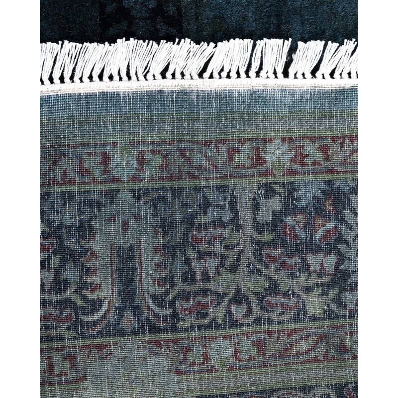 Fine Vibrance One-of-a-Kind Hand-Knotted Area Rug - Gray, 5' 1" x 5' 1" - 5' 1" x 5' 1"