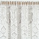 preview thumbnail 34 of 41, Lush Decor Boho Macrame Textured Cotton Valance/Kitchen Curtain/Wall Decor