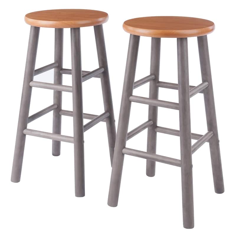 2-Pc Counter Stool Set - 12.99 x 12.99 x 24.41 inches