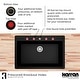 preview thumbnail 12 of 57, Karran QT-812 Top Mount 33 in. Large Single Bowl Quartz Kitchen Sink Kit