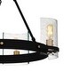 preview thumbnail 5 of 5, Gloucester 4-Light Matte Black Chandelier