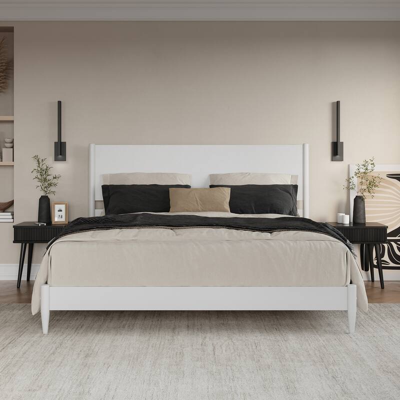 Pasadena Solid Wood Low Profile Platform Bed
