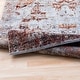 preview thumbnail 5 of 6, Emery Red & Grey Faded Vintage Medallion Area Rug - 7'10" x 10'6"