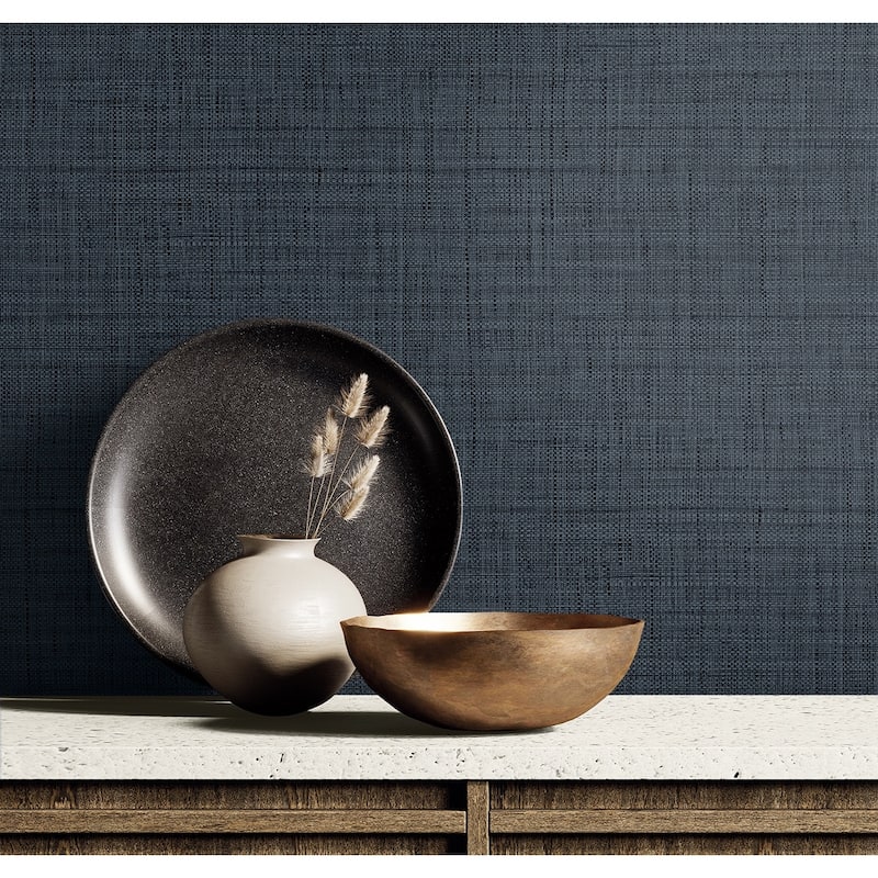 Seabrook Designs Harvest Twine Embossed Vinyl Unpasted Wallpaper