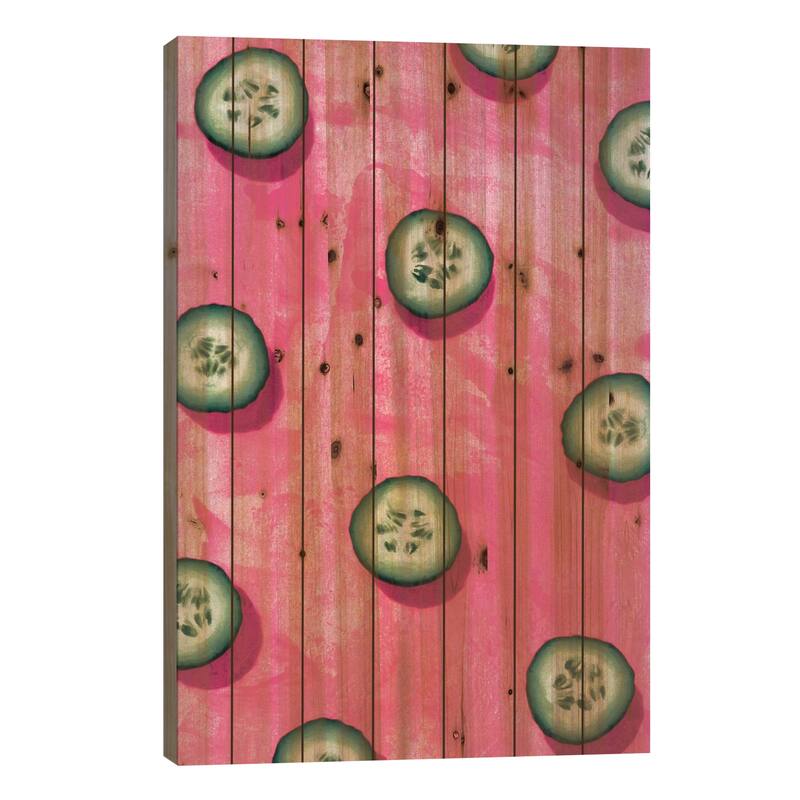 Fruit VIII Print On Wood by LEEMO - Multi-Color - 26x18x1.5
