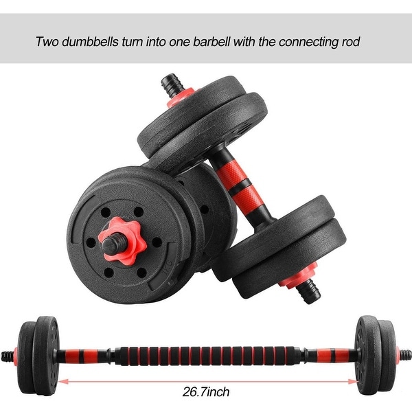 Zenova Exercise Dumbbells Set Adjustable Strength 22bl Bed Bath
