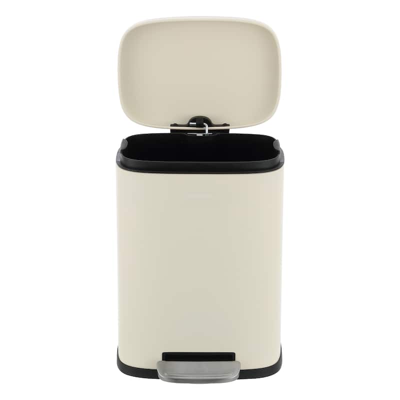 happimess 13-Gallon Trash Can with Soft-Close Lid and FREE Mini Trash Can