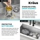 preview thumbnail 11 of 158, KRAUS Standart PRO Undermount Single Bowl Stainless Steel Kitchen Sink