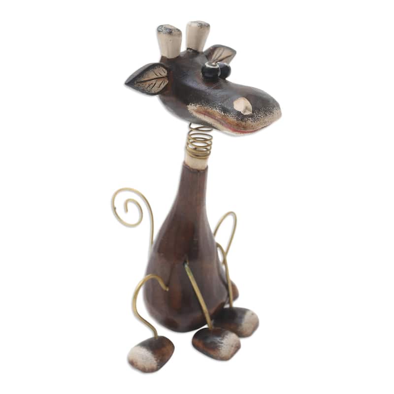 Novica Handmade Pin The Tail Wood Statuette