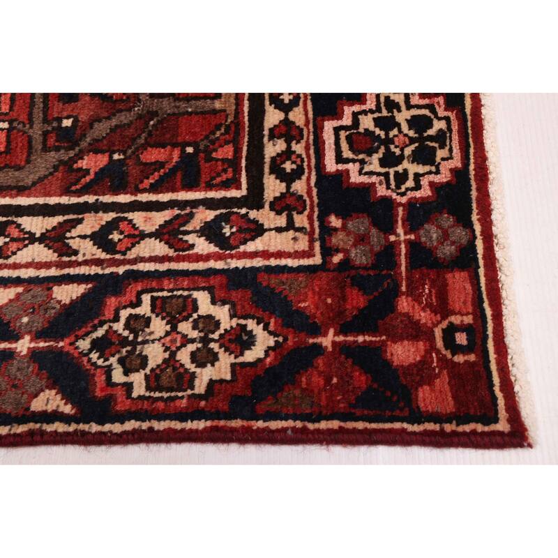 ECARPETGALLERY Hand-knotted Kayseri Vintage Dark Red Wool Rug - 6'4 x 9'6