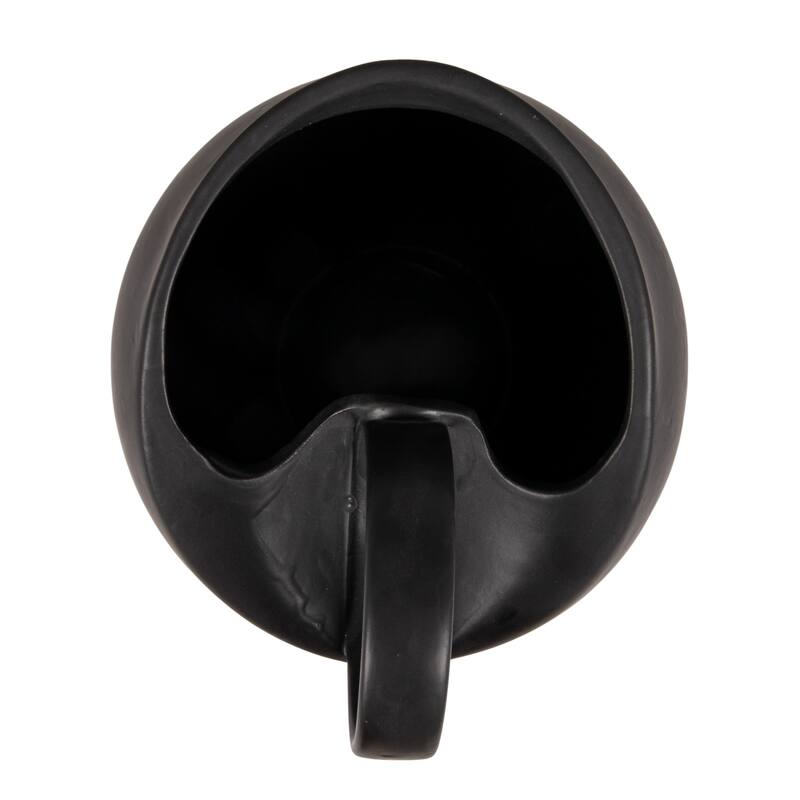 Textured Stoneware Pitcher in Reactive Glaze